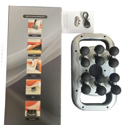 Перкуссионный массажер GENTLE BACK PRO, 12 массажных головок-2