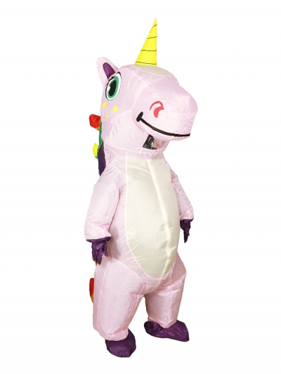 Надувной костюм Единорог, розовый-3