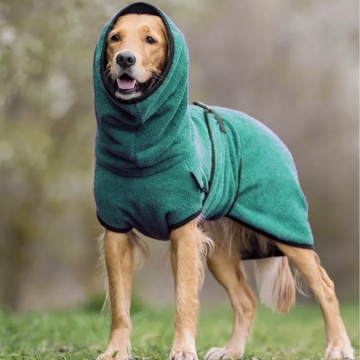 Флисовая попона для выгула собак Nord бирюзовая, 5XL-2